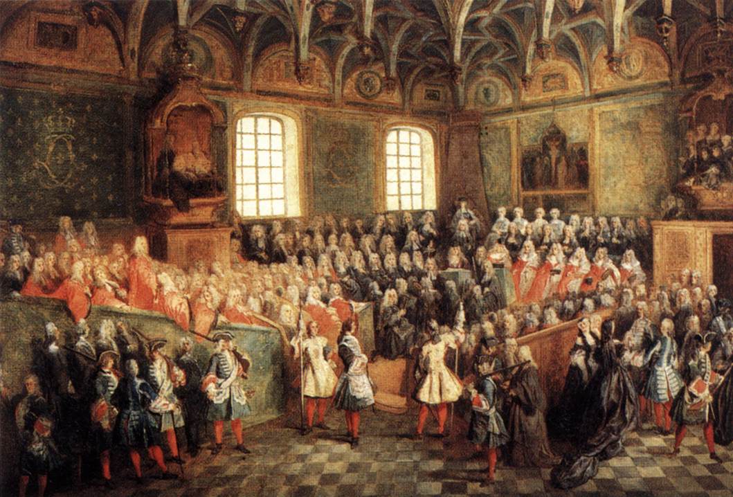 LANCRET, Nicolas The Seat of Justice in the Parliament of Paris in 1723